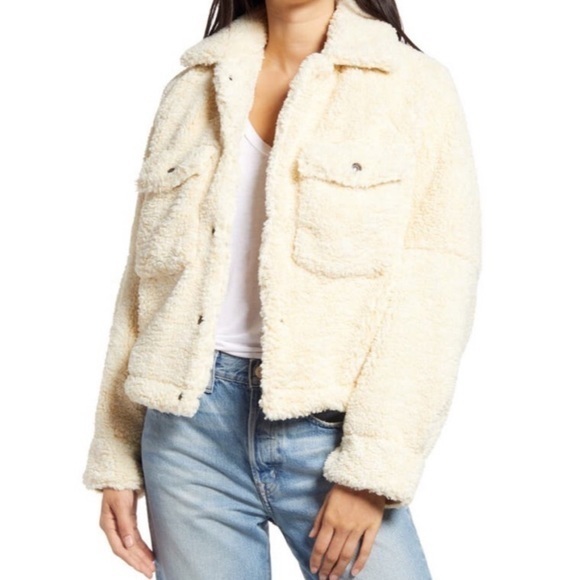 Free People Jackets & Blazers - Free People Teddy Swing Jacket Chai Latte‎